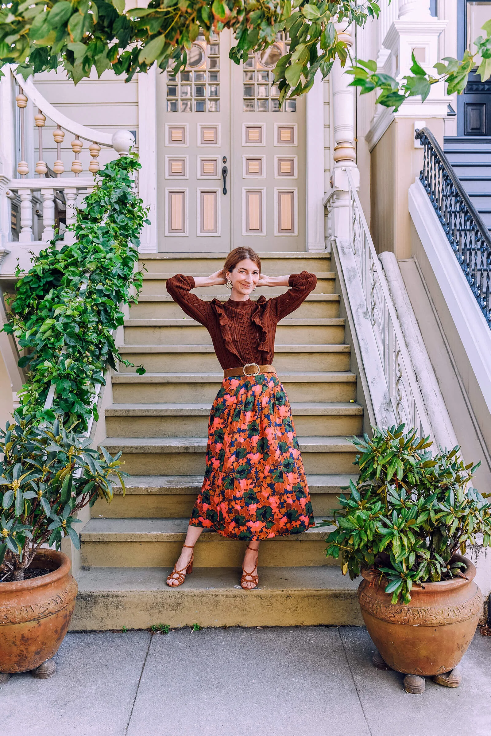極美品　sezane a paris　Alicia Skirt　花柄　34 極美品 sezane a paris Alicia Skirt 花柄 34 - メルカリ